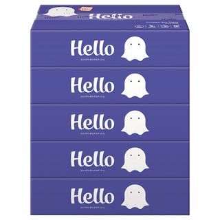 ハローコンパクトボックスティシュ 150W×5個パック