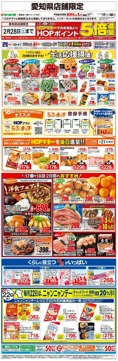 WEB限定 1/17(土)~生活応援得価2日間のおすすめ