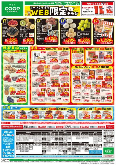 8/27号 WEB限定チラシ