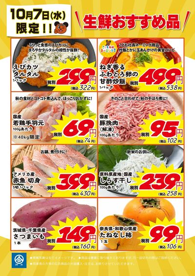 10/7(水)限定!綿半のおすすめ商品