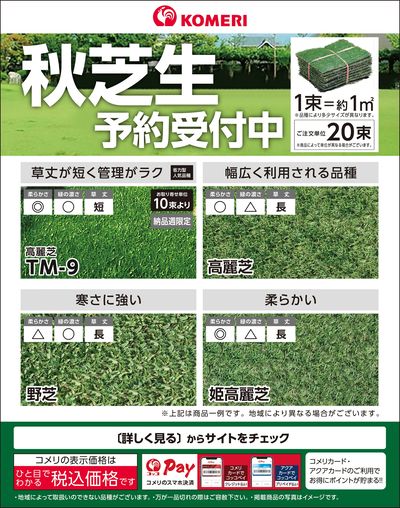 秋芝生 予約受付中