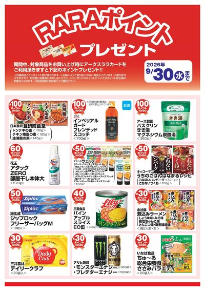 RARAポイントプレゼントポスター