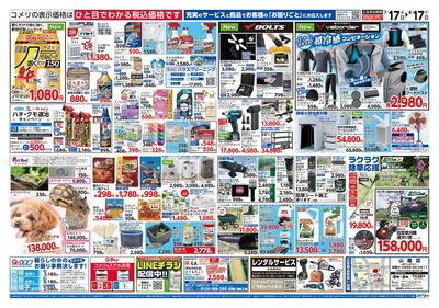 コメリパワー 7/17号 夏本番を楽しもう! ウラ