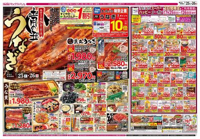 7/25号 夏の土用の丑/カメさんデー/夏休みランチ:オモテ