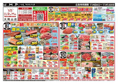 ヒルママーケットプレイス大岡山店11月8日号