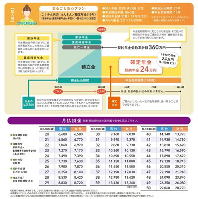 月払い掛金例