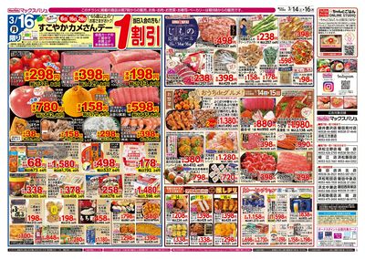 3/14号 カレーフェア/G.G感謝デー/カメさんデー:ウラ