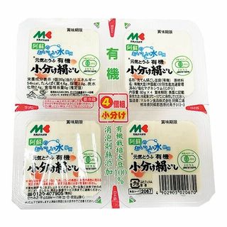 マルキン 元気とうふ 有機栽培小分け絹ごし 4個入