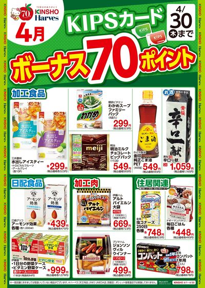 KIPSカードボーナス70ポイント