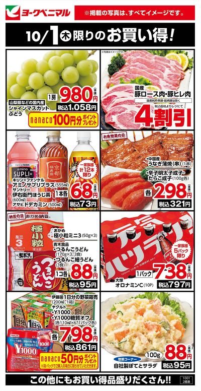 10/1限りのお買い得!