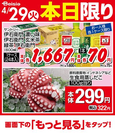 4/29限りのお買い得!