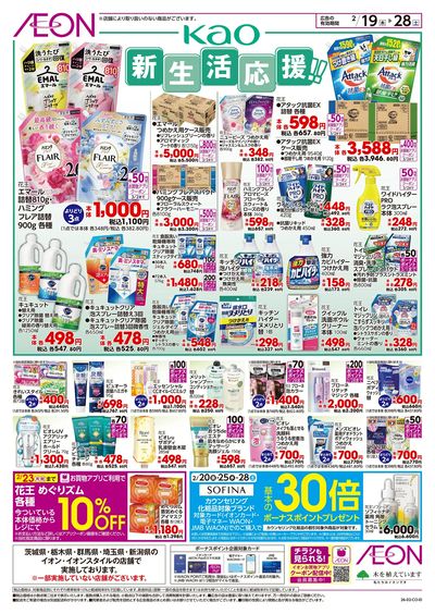 2/19号 <花王>新生活応援!:表面