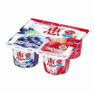 雪印メグミルク ナチュレ恵 ブルーベリー+いちご 4個組