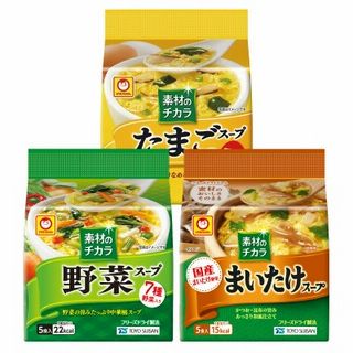 素材のチカラ(たまごスープ/まいたけスープ/野菜スープ)