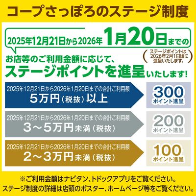 コープさっぽろのステージ制度