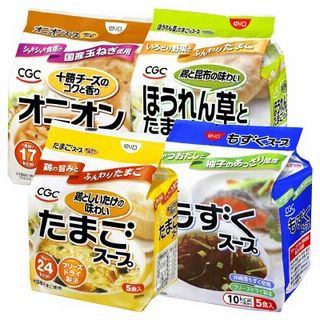 スープ(たまご/ほうれん草とたまご/もずく/オニオン)