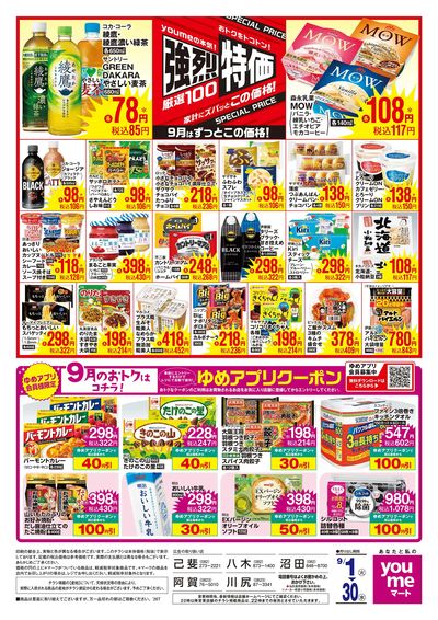 9/1号 月間チラシ ウラ