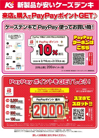 ケーズデンキでPayPay使ってお買い物!