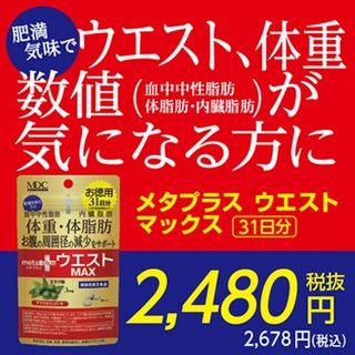 メタプラス ウエストマックス31日分 93粒