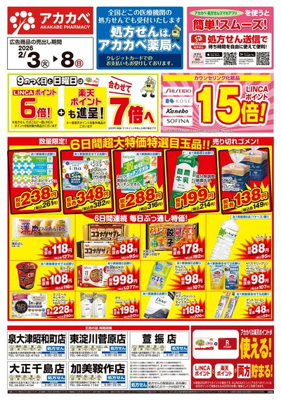 1月の店舗限定チラシ オモテ