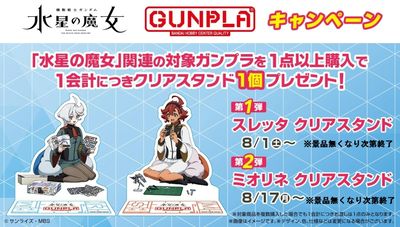 水星の魔女 GUNPLAキャンペーン