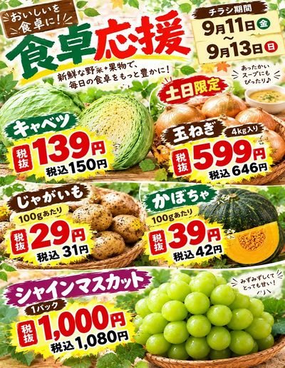 美味しい食卓に旬のお野菜お届けします!