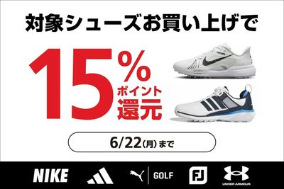 対象シューズお買い上げでアルペンポイント15%還元!
