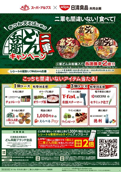 日清 二軍どん兵衛キャンペーン