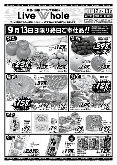 9月13日(日)限り終日ご奉仕品!!_裏