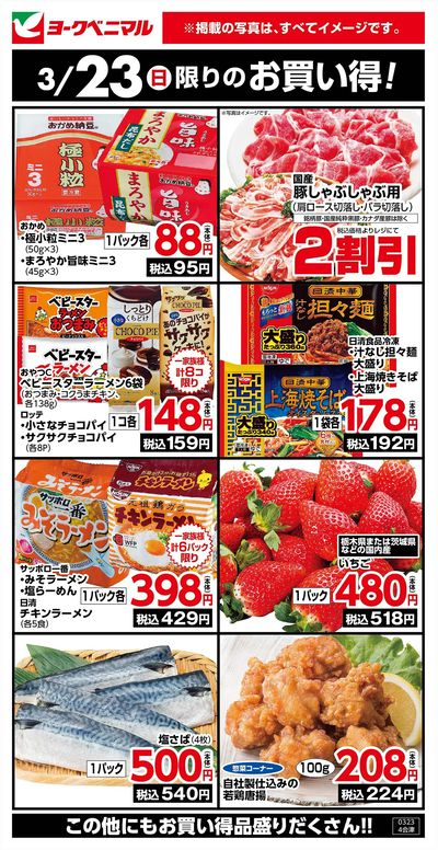 3/23限りのお買い得!