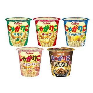 じゃがりこ サラダ/チーズ/じゃがバター/たらこバター/肉みそ味