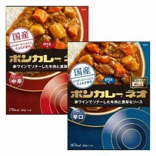 ボンカレーネオ(牛肉の旨み中辛/濃厚デミスパイシー辛口)