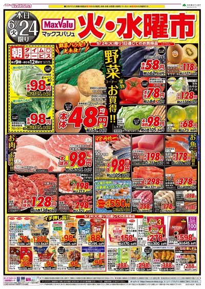 6/24号 火水曜市/カメさんデー:オモテ