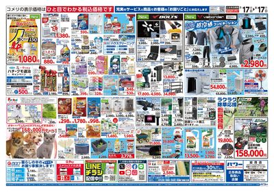 コメリパワー 7/17号 夏本番を楽しもう! ウラ