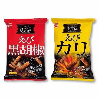 THEひとつまみ(えび黒胡椒・えびカリ、各80g)