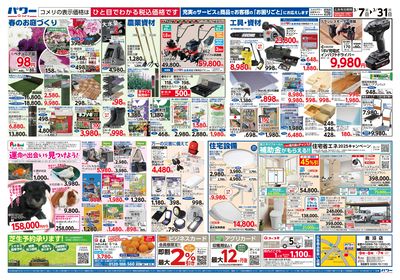 コメリパワー 3/7号 決算市 ウラ