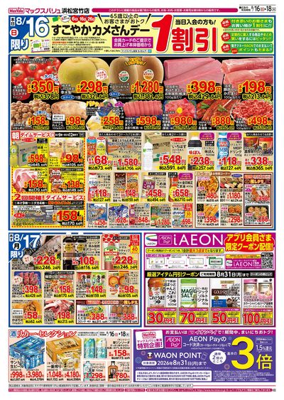8/16号 カメさんデー/火水曜市:オモテ