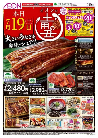 7/19号 イオンの土用の丑:表面