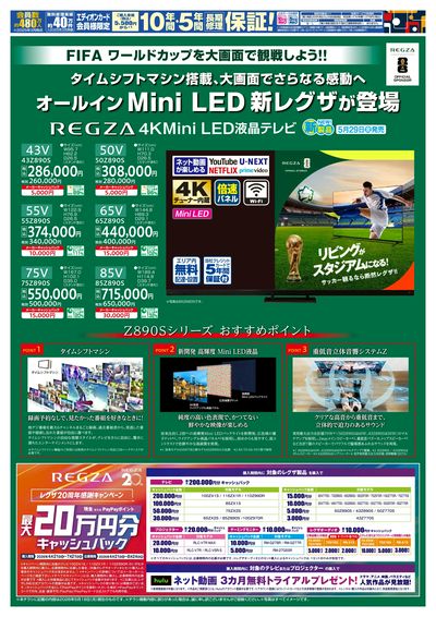 Mini LED 新レグザが登場(ウラ)