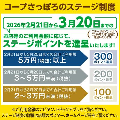 コープさっぽろのステージ制度