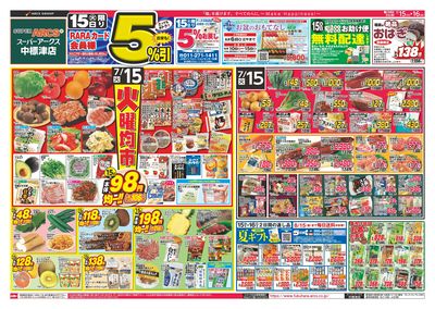 ララ感謝デー 15日RARAカード会員様5%引