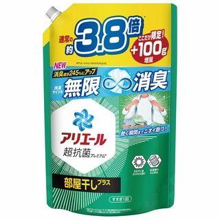 アリエールジェル詰替用 ウルトラジャンボサイズ増量品 部屋干しプラス・1.58kg