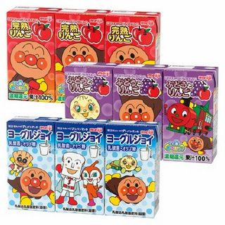 それいけ!アンパンマンの(完熟りんご/ぶどうとりんご/朝のヨーグルジョイ 乳酸菌・オリゴ糖)