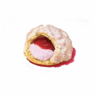 ザクザク食感 いちごのクッキーシュー