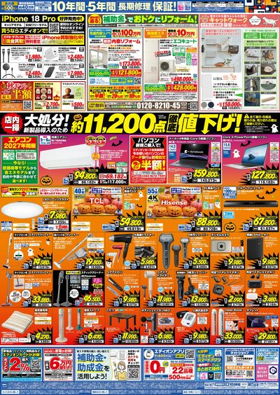 秋の家電買い替え応援キャンペーン(ウラ)
