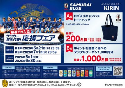 「サッカー日本代表!応援フェア」キャンペーン