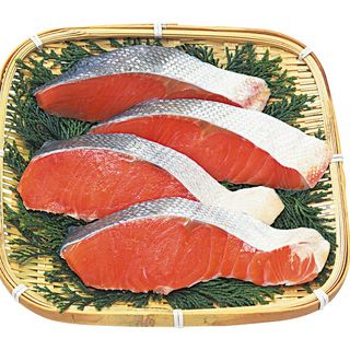 チリ産 銀鮭(定塩)切身 100g当り