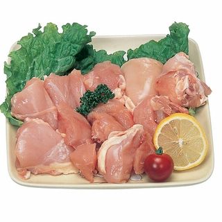 国産・解凍品 若鶏モモぶつ切り 100g当り