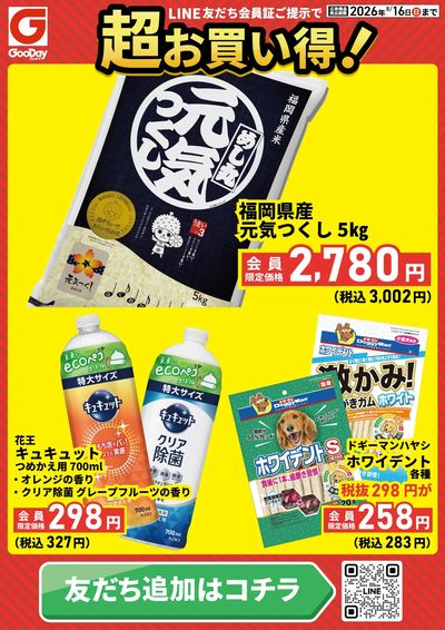 LINE友だち限定 超お買い得チラシ