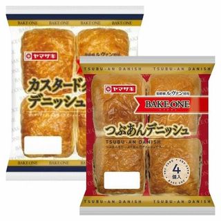 カスタードクリームデニッシュ/つぶあんデニッシュ